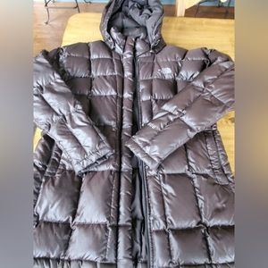 Women’s brown North Face winter coat